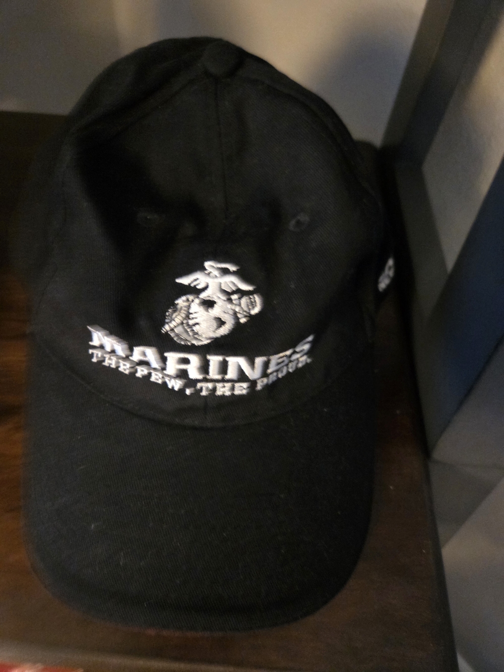 US Marines Black Embroidered Cap